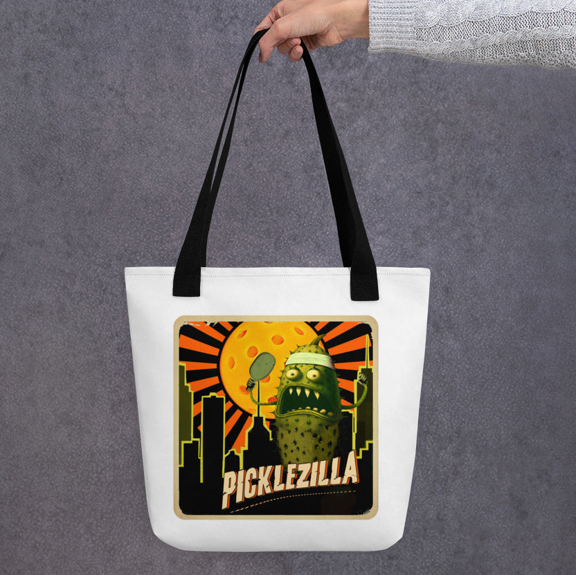 Picklezilla design on pickleball bag