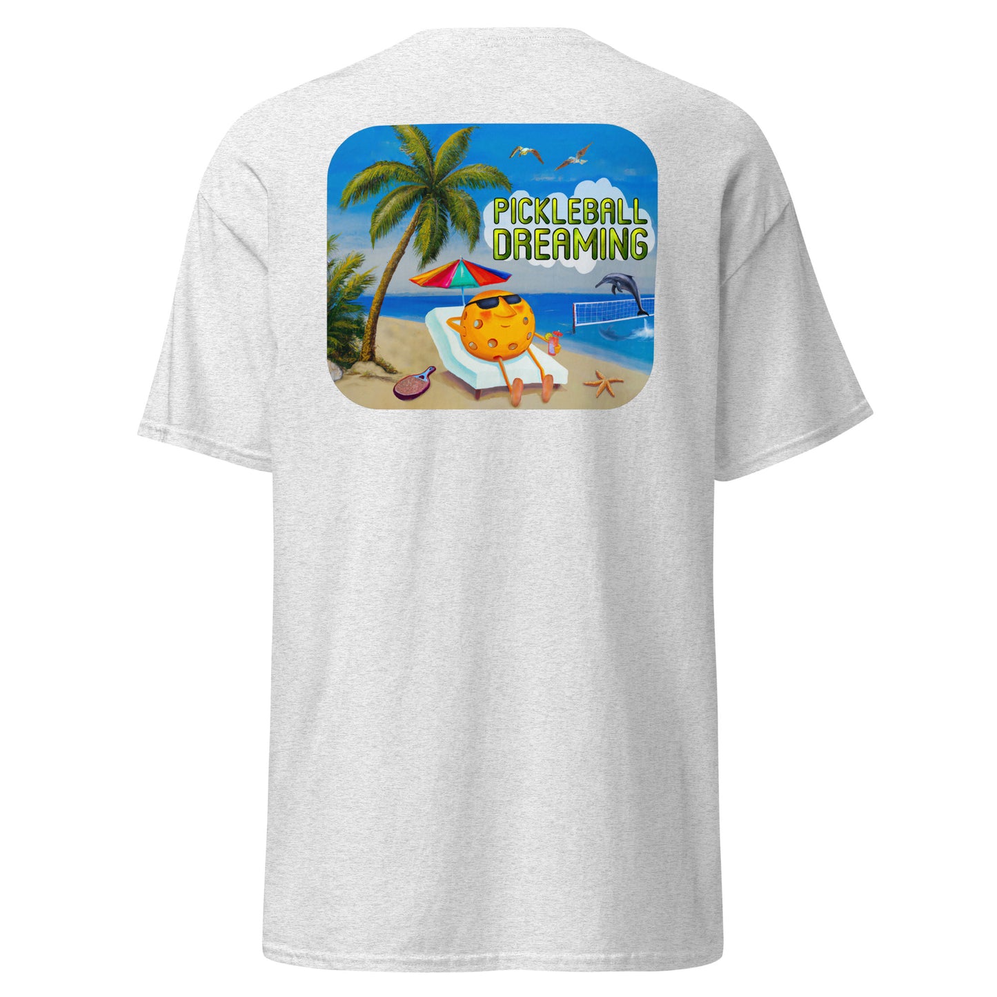 Fun Pickleball Shirt, Pickleball Dreaming, Graphic on Back