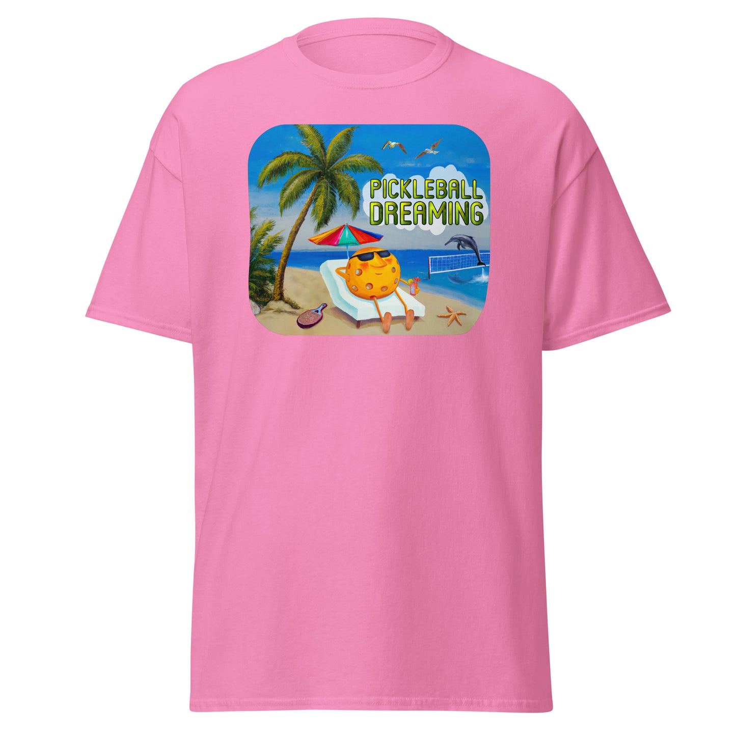 Fun Pickleball Shirt, Pickleball Dreaming, Graphic on Front