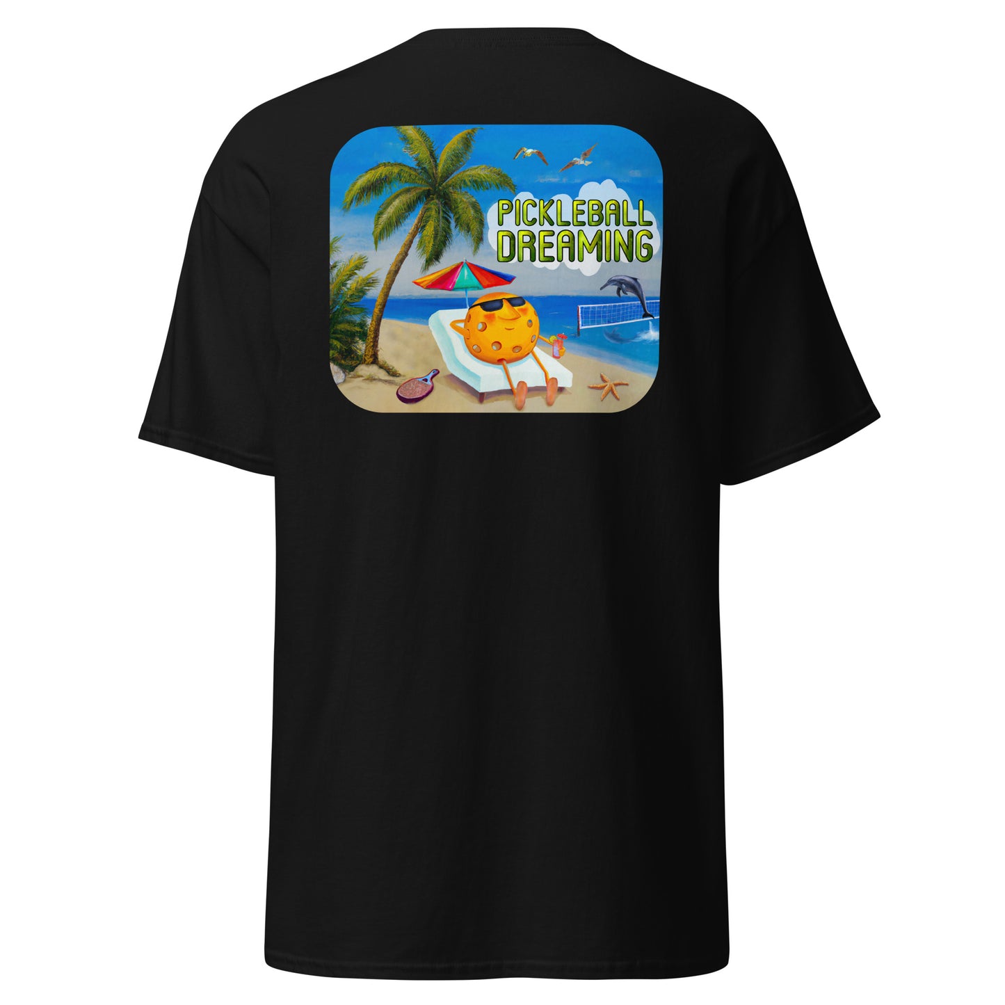 Fun Pickleball Shirt, Pickleball Dreaming, Graphic on Back