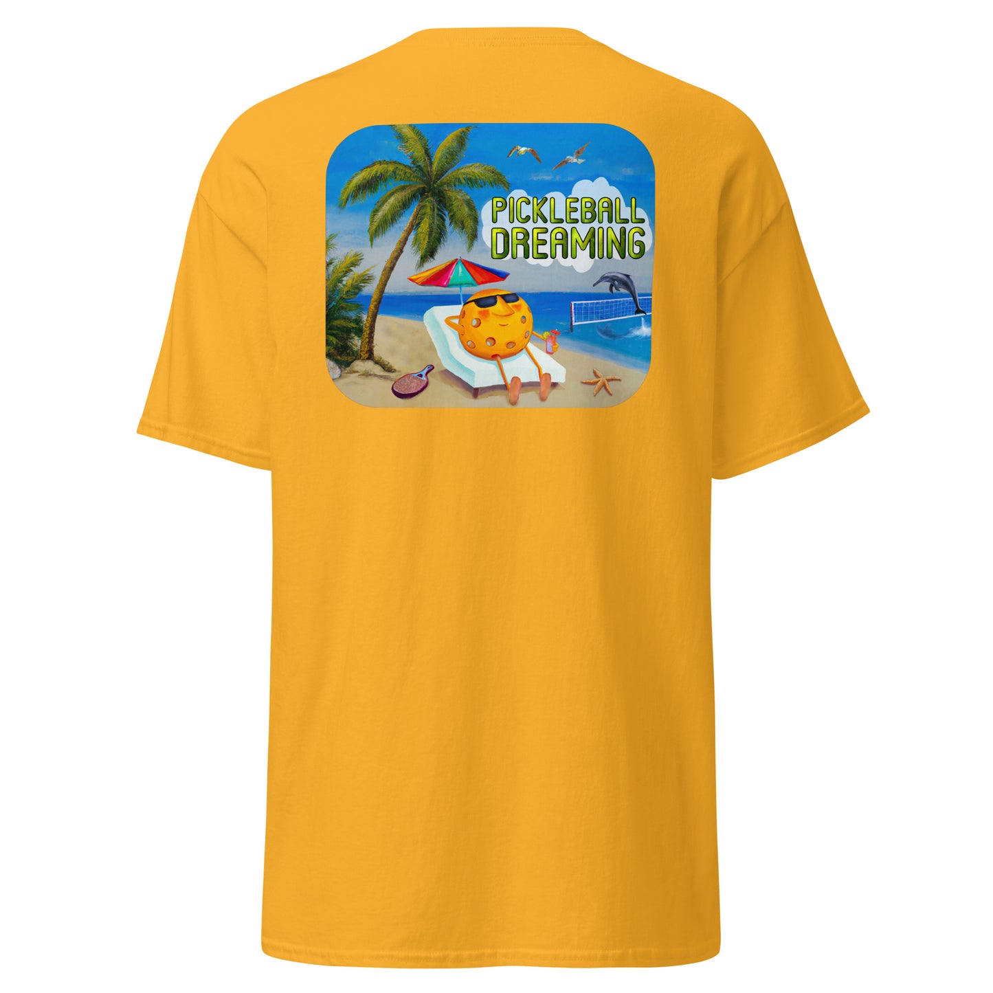 Fun Pickleball Shirt, Pickleball Dreaming, Graphic on Back