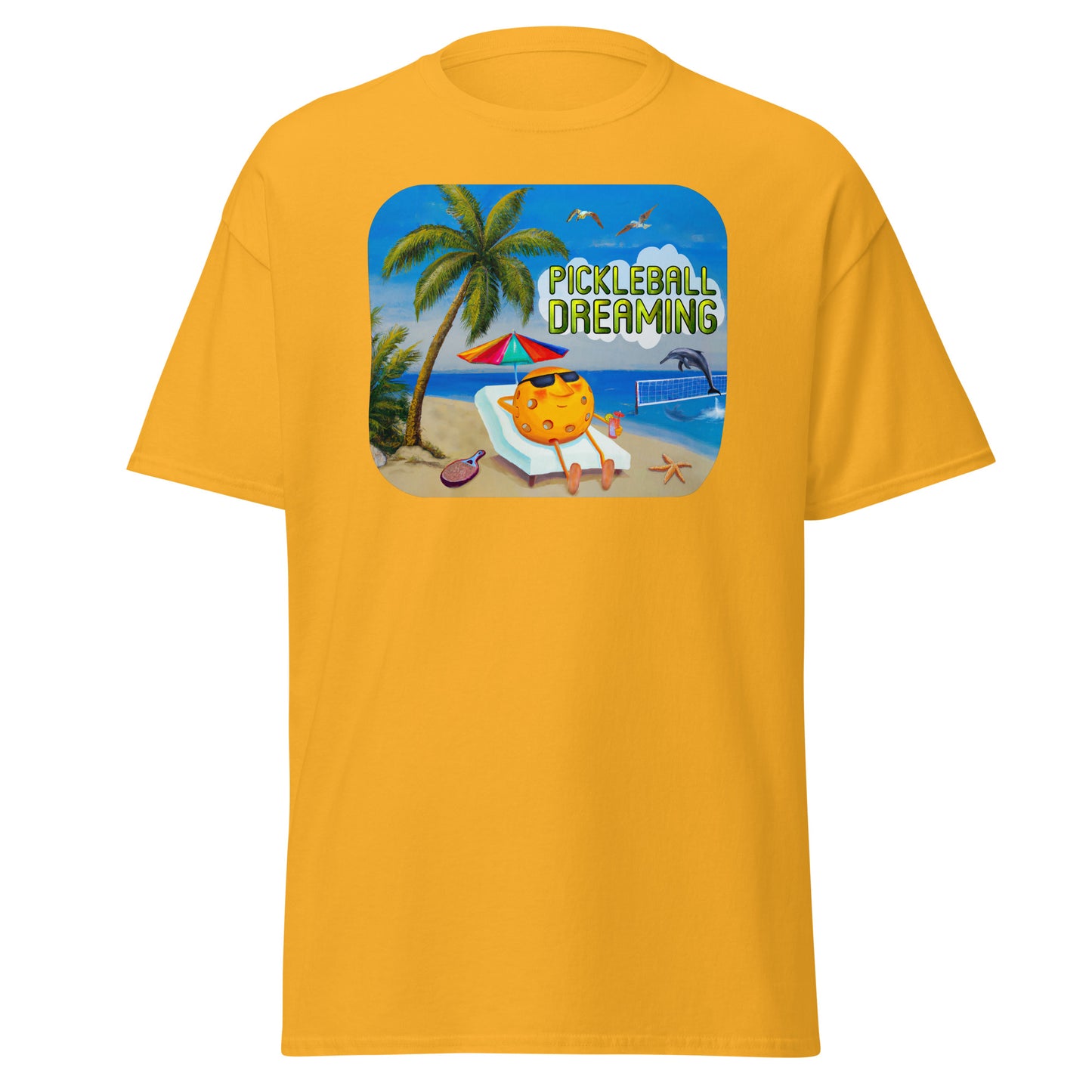 Fun Pickleball Shirt, Pickleball Dreaming, Graphic on Front