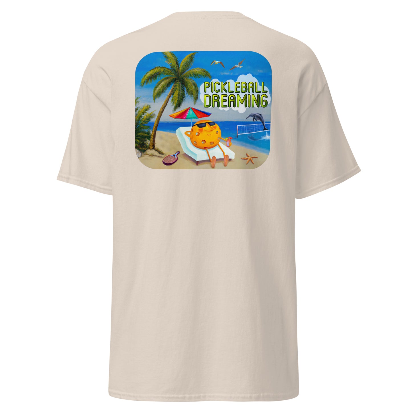 Fun Pickleball Shirt, Pickleball Dreaming, Graphic on Back