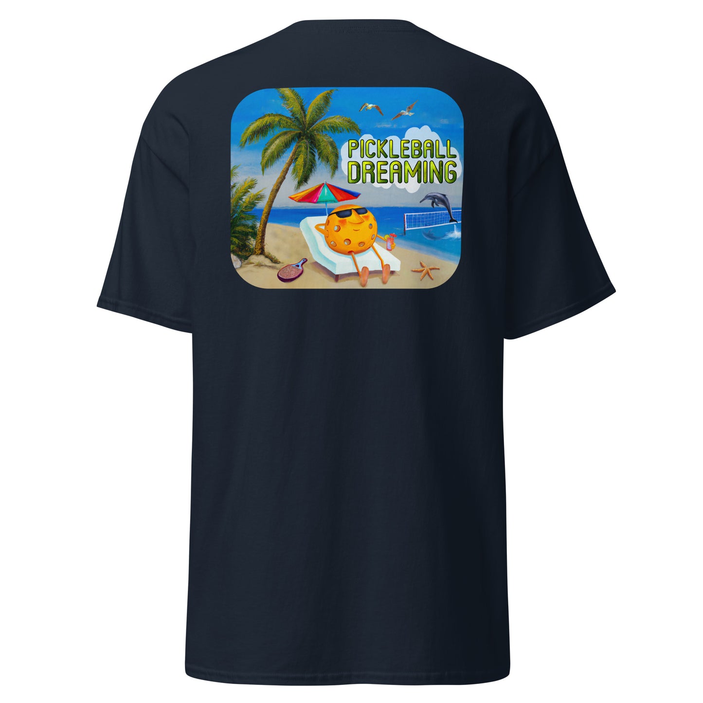 Fun Pickleball Shirt, Pickleball Dreaming, Graphic on Back