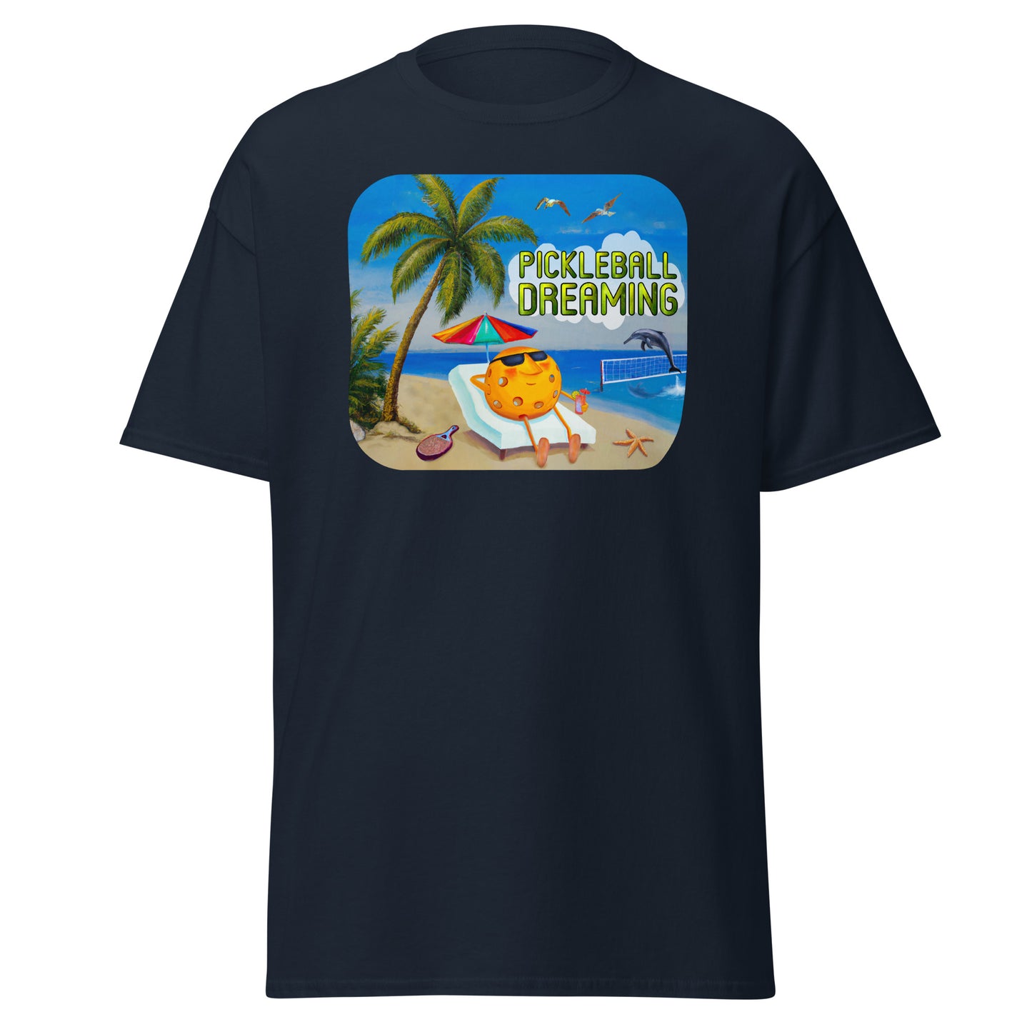 Fun Pickleball Shirt, Pickleball Dreaming, Graphic on Front