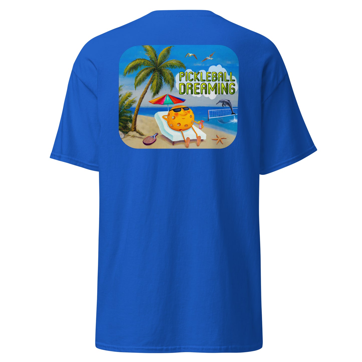 Fun Pickleball Shirt, Pickleball Dreaming, Graphic on Back