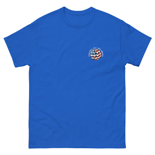 Patriotic Pickleball Shirt, Pickleball Will Save America, Front Left Chest