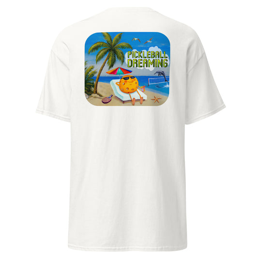 Fun Pickleball Shirt, Pickleball Dreaming, Graphic on Back